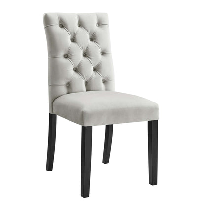 Modway Outlet Duchess Performance Velvet Dining Chairs Set of 2 by Modway  Bar and Dining Furniture Light Gray - EEI-5011-LGR