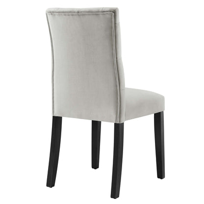 Modway Outlet Duchess Performance Velvet Dining Chairs Set of 2 by Modway  Bar and Dining Furniture Light Gray - EEI-5011-LGR