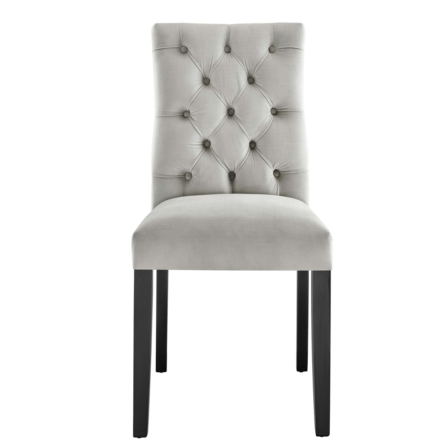 Modway Outlet Duchess Performance Velvet Dining Chairs Set of 2 by Modway  Bar and Dining Furniture Light Gray - EEI-5011-LGR