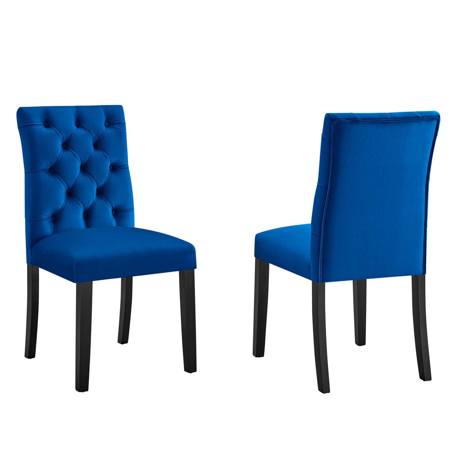 Modway Outlet Duchess Performance Velvet Dining Chairs Set of 2 by Modway  Bar and Dining Furniture Navy - EEI-5011-NAV