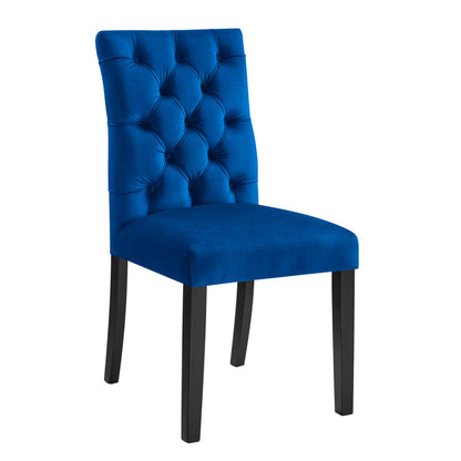 Modway Outlet Duchess Performance Velvet Dining Chairs Set of 2 by Modway  Bar and Dining Furniture Navy - EEI-5011-NAV