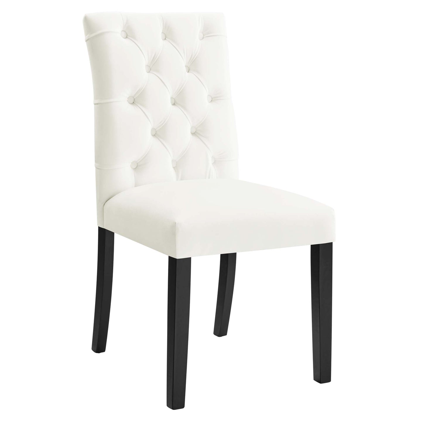 Modway Outlet Duchess Performance Velvet Dining Chairs Set of 2 by Modway  Bar and Dining Furniture White - EEI-5011-WHI