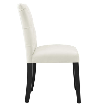 Modway Outlet Duchess Performance Velvet Dining Chairs Set of 2 by Modway  Bar and Dining Furniture White - EEI-5011-WHI