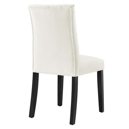 Modway Outlet Duchess Performance Velvet Dining Chairs Set of 2 by Modway  Bar and Dining Furniture White - EEI-5011-WHI