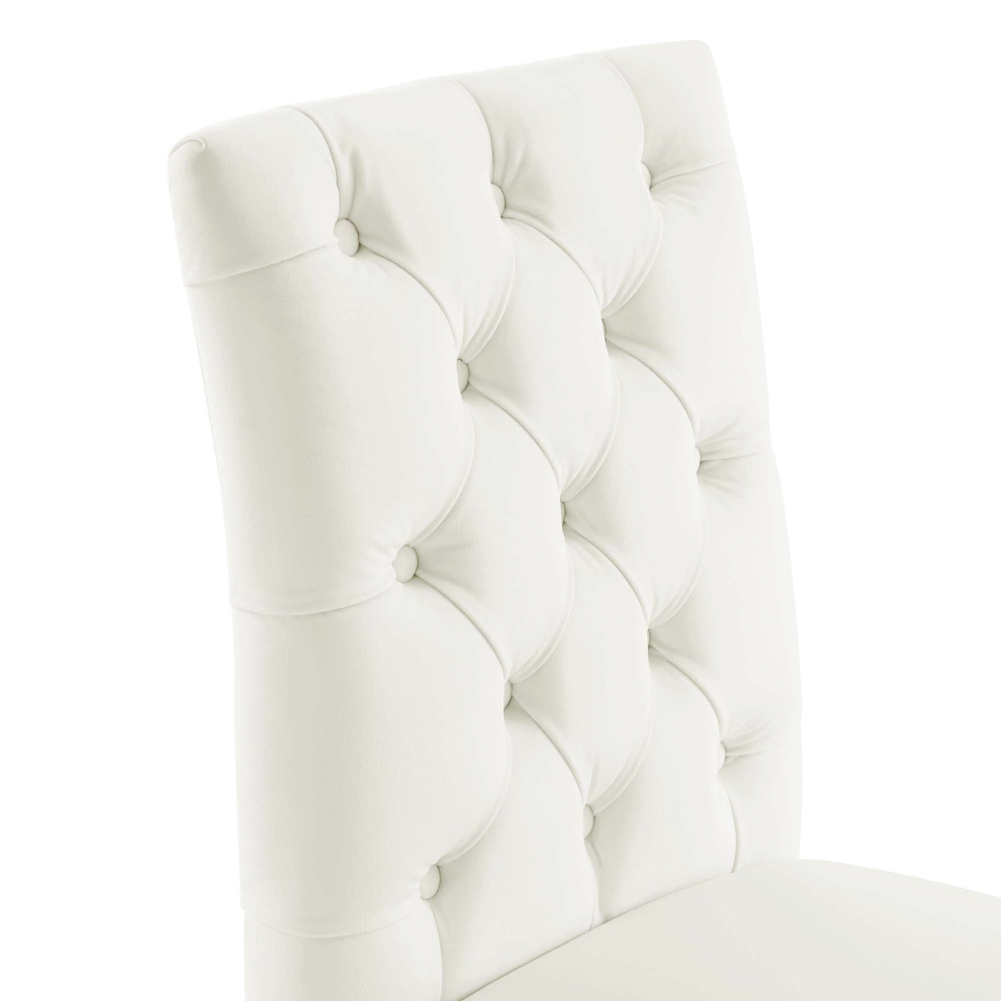 Modway Outlet Duchess Performance Velvet Dining Chairs Set of 2 by Modway  Bar and Dining Furniture White - EEI-5011-WHI