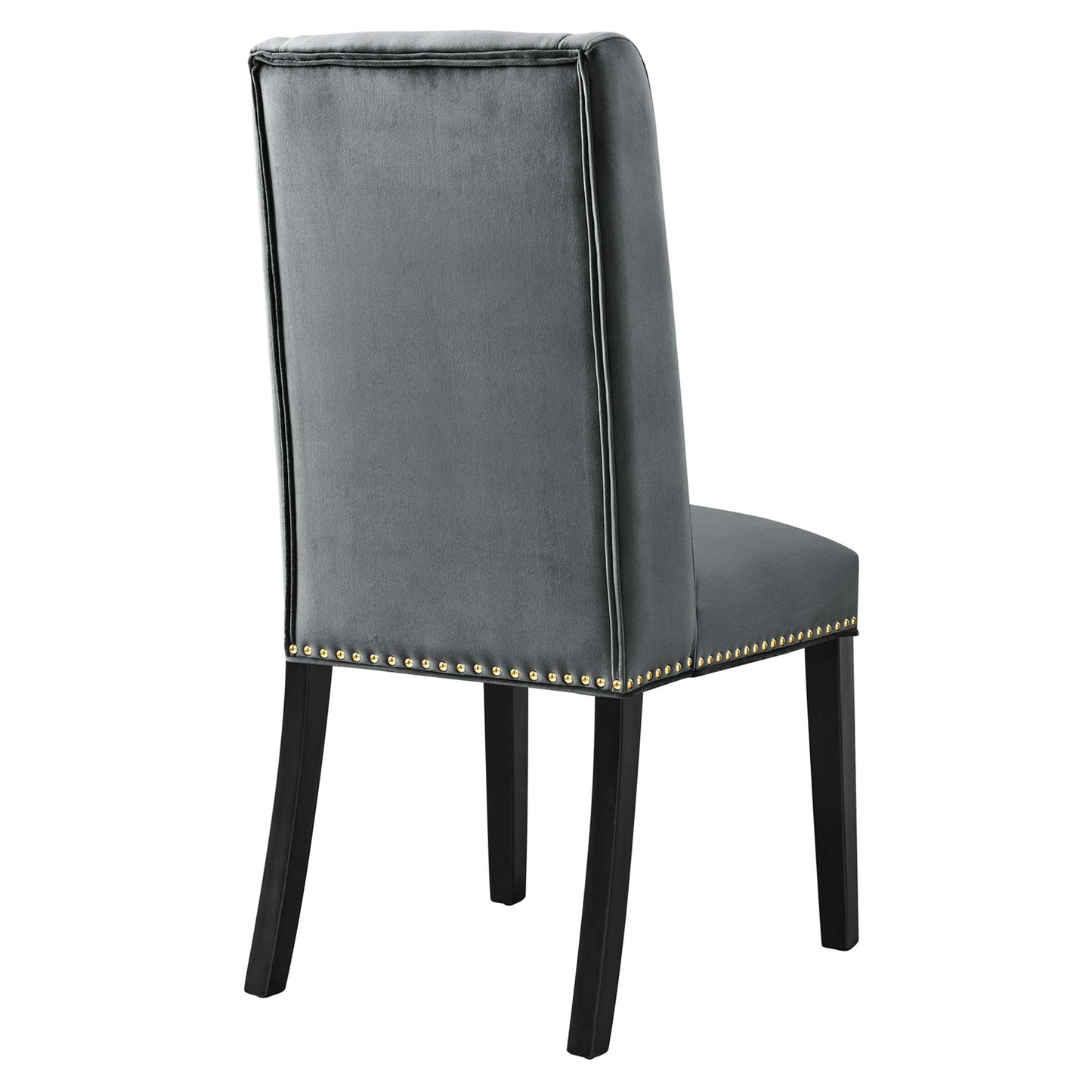 Modway Outlet Baron Performance Velvet Dining Chairs Set of 2 by Modway  Bar and Dining Furniture Gray - EEI-5012-GRY