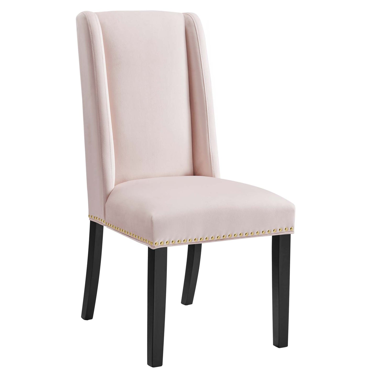 Modway Outlet Baron Performance Velvet Dining Chairs Set of 2 by Modway  Bar and Dining Furniture Pink - EEI-5012-PNK