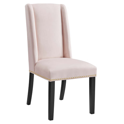 Modway Outlet Baron Performance Velvet Dining Chairs Set of 2 by Modway  Bar and Dining Furniture Pink - EEI-5012-PNK