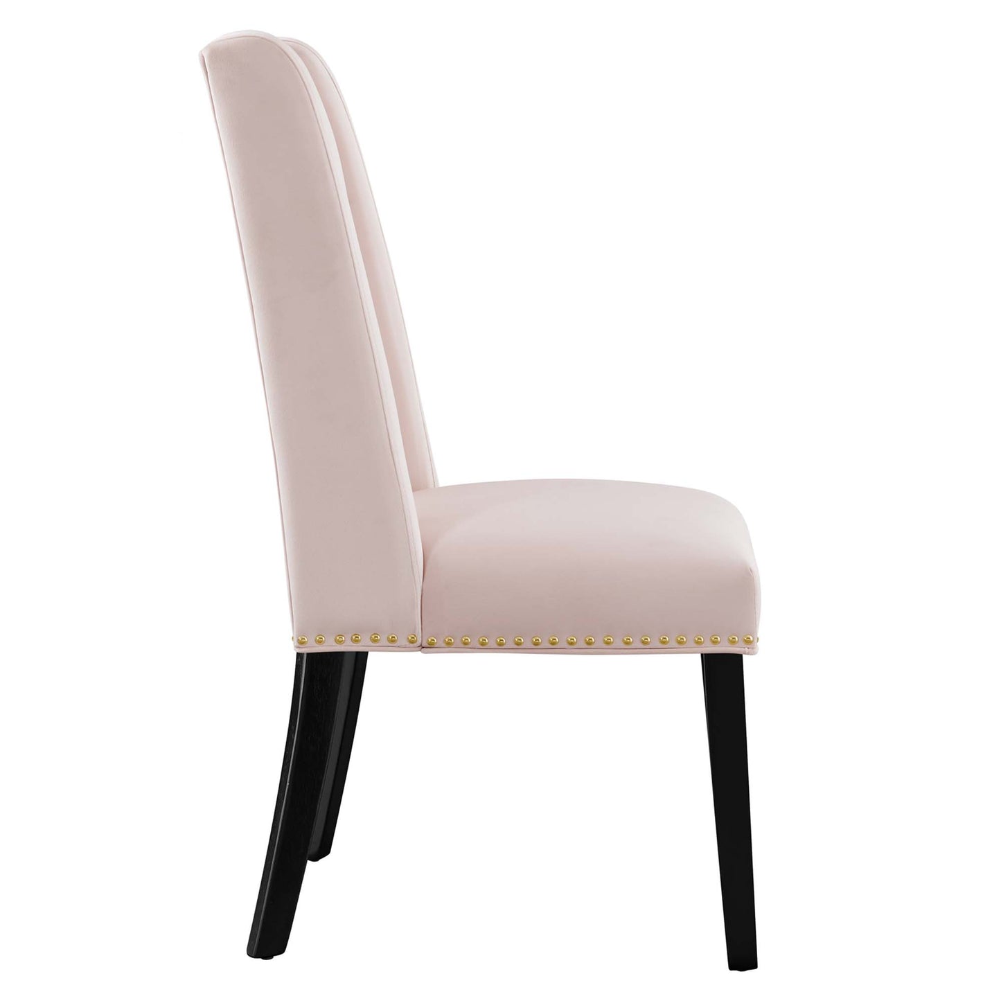 Modway Outlet Baron Performance Velvet Dining Chairs Set of 2 by Modway  Bar and Dining Furniture Pink - EEI-5012-PNK