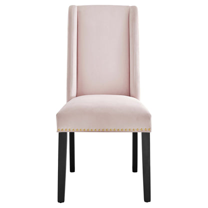 Modway Outlet Baron Performance Velvet Dining Chairs Set of 2 by Modway  Bar and Dining Furniture Pink - EEI-5012-PNK