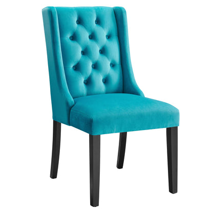 Modway Outlet Baronet Performance Velvet Dining Chairs Set of 2 by Modway  Bar and Dining Furniture Blue - EEI-5013-BLU