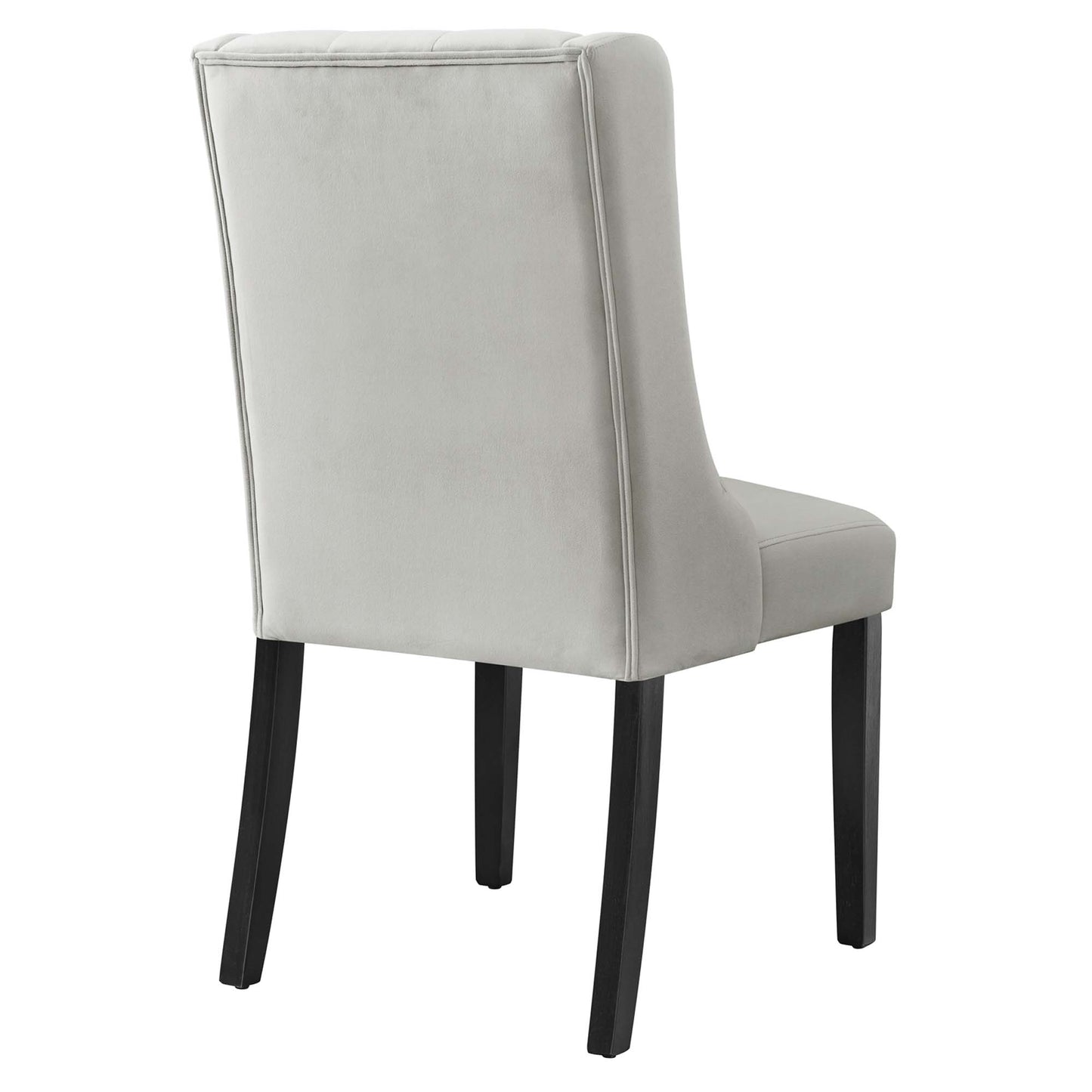 Modway Outlet Baronet Performance Velvet Dining Chairs Set of 2 by Modway  Bar and Dining Furniture Light Gray - EEI-5013-LGR