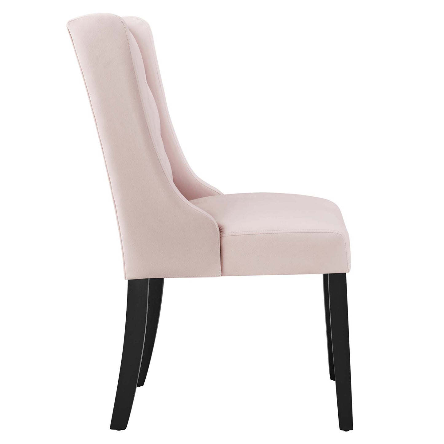 Modway Outlet Baronet Performance Velvet Dining Chairs Set of 2 by Modway  Bar and Dining Furniture Pink - EEI-5013-PNK