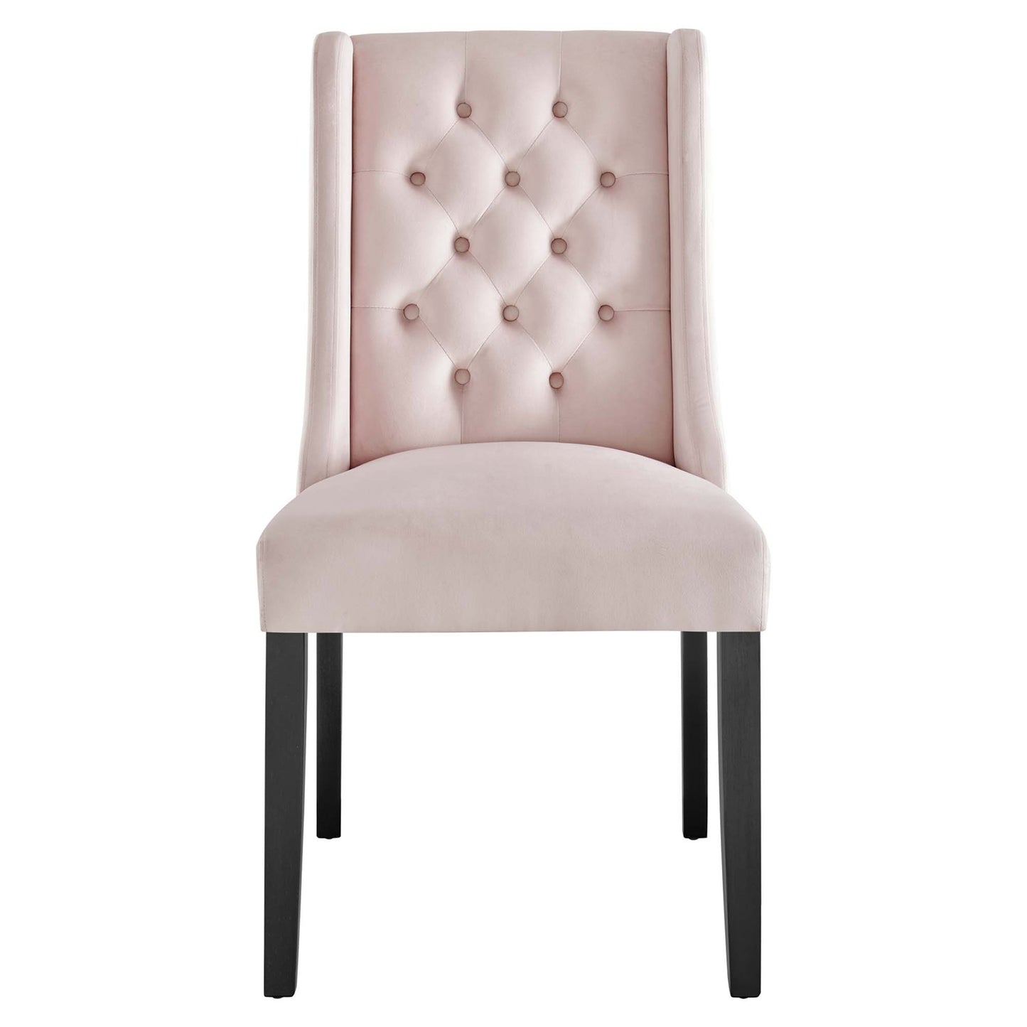 Modway Outlet Baronet Performance Velvet Dining Chairs Set of 2 by Modway  Bar and Dining Furniture Pink - EEI-5013-PNK