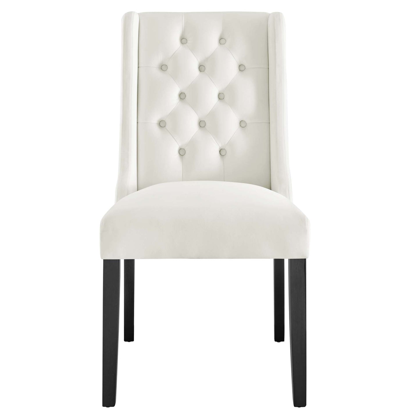 Modway - Baronet Performance Velvet Dining Chairs Set of 2 by Modway  Bar and Dining Dining Chairs White - EEI-5013-WHI