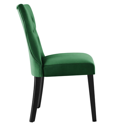 Modway Outlet Silhouette Performance Velvet Dining Chairs Set of 2 by Modway  Bar and Dining Furniture Emerald - EEI-5014-EME