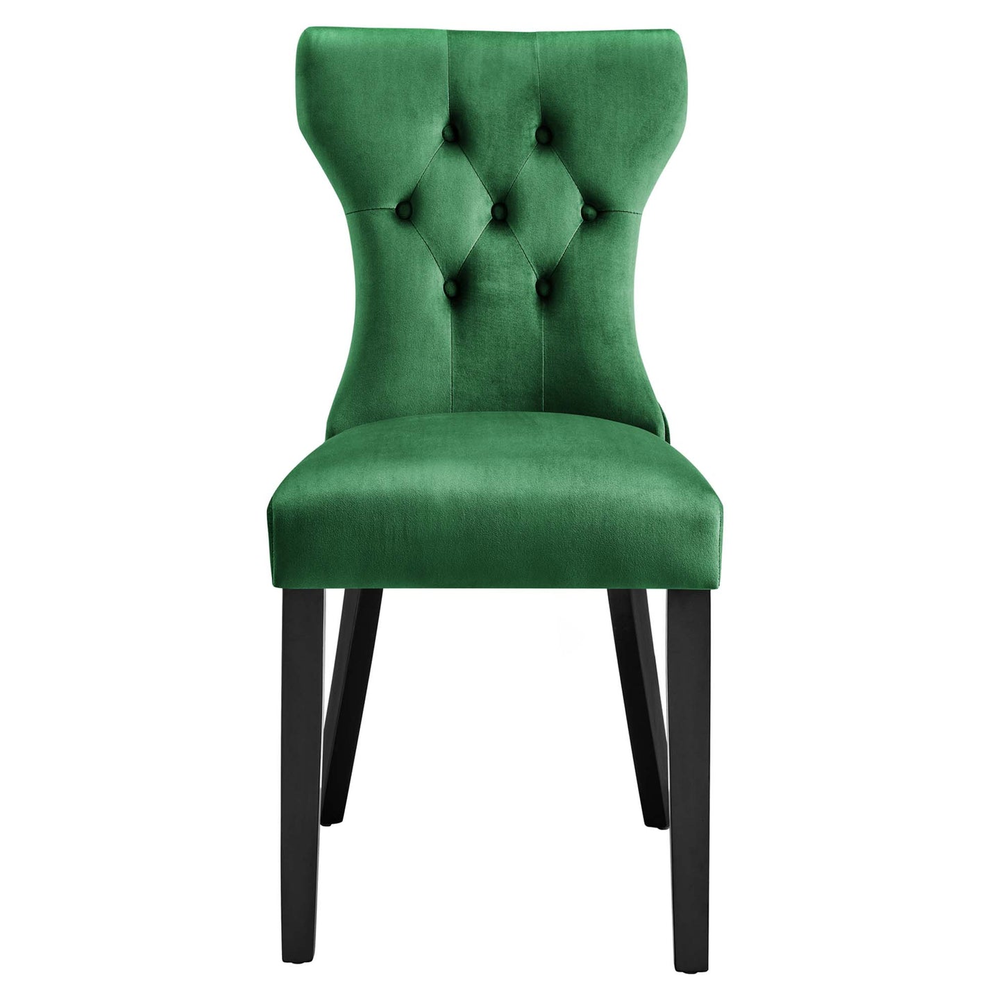 Modway Outlet Silhouette Performance Velvet Dining Chairs Set of 2 by Modway  Bar and Dining Furniture Emerald - EEI-5014-EME