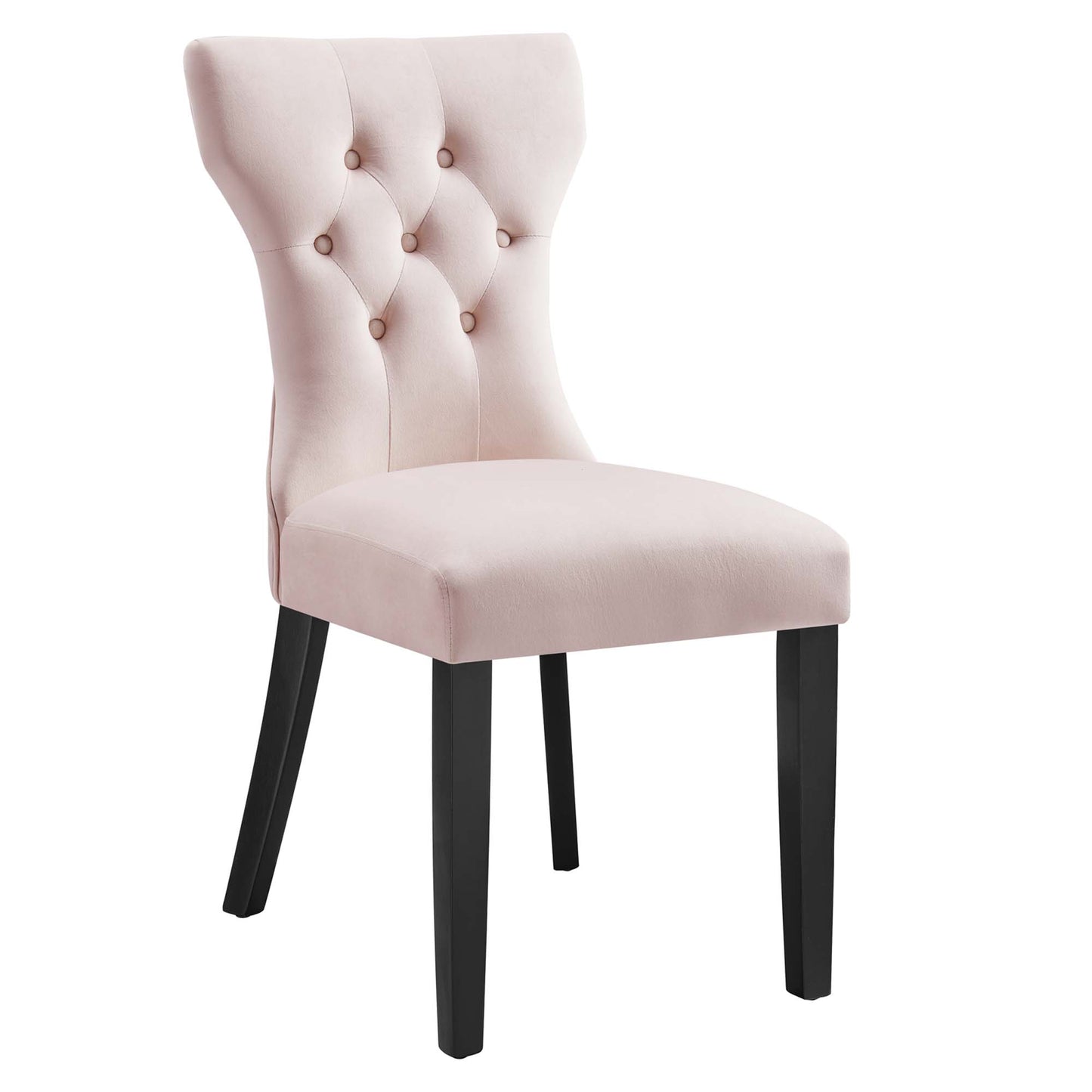 Modway Outlet Silhouette Performance Velvet Dining Chairs Set of 2 by Modway  Bar and Dining Furniture Pink - EEI-5014-PNK
