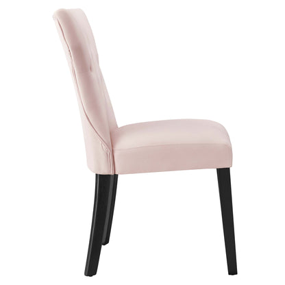 Modway Outlet Silhouette Performance Velvet Dining Chairs Set of 2 by Modway  Bar and Dining Furniture Pink - EEI-5014-PNK