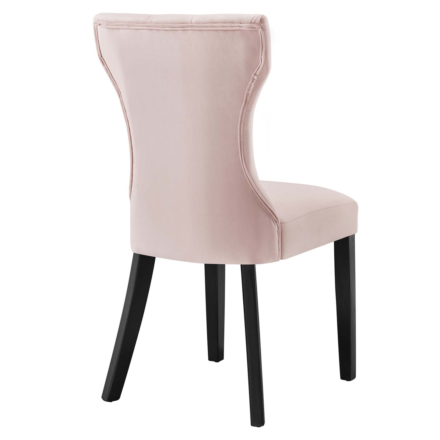 Modway Outlet Silhouette Performance Velvet Dining Chairs Set of 2 by Modway  Bar and Dining Furniture Pink - EEI-5014-PNK