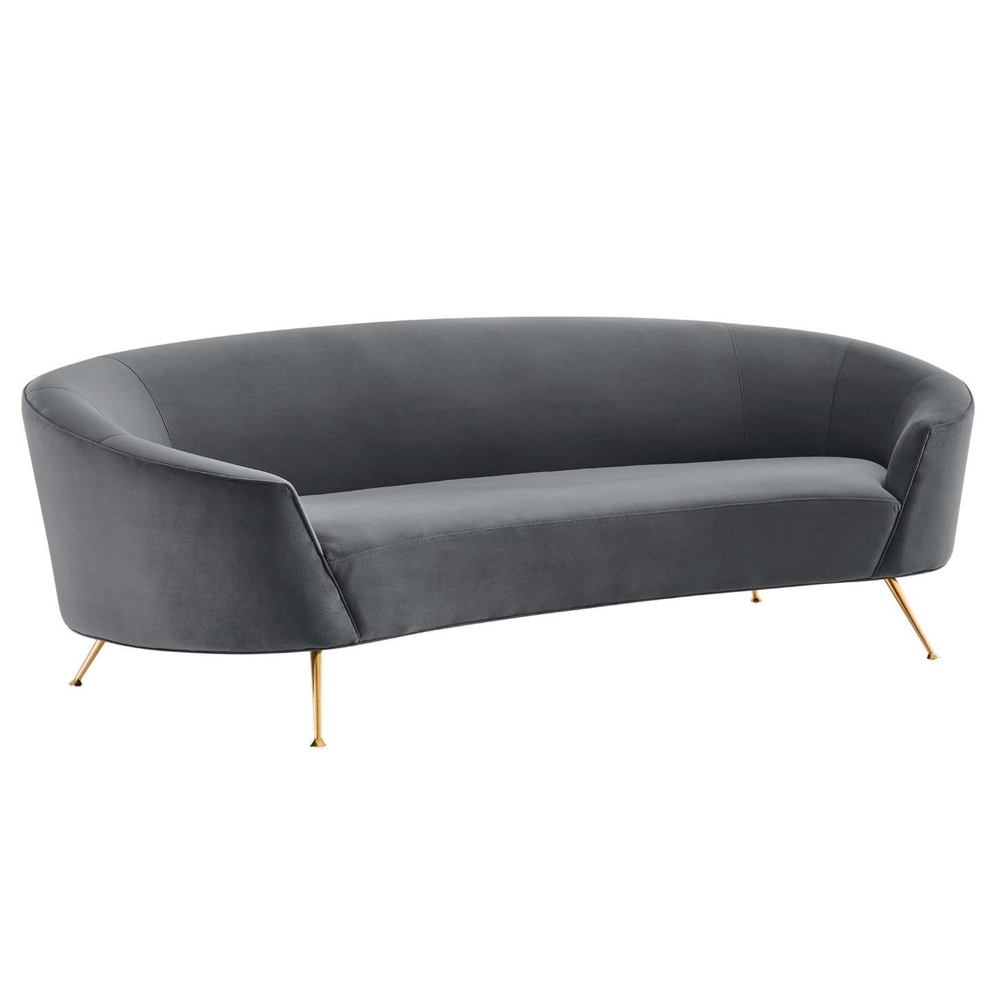 Modway Outlet Marchesa Upholstered Performance Velvet Sofa by Modway  Living Room Furniture Gray - EEI-5015-GRY