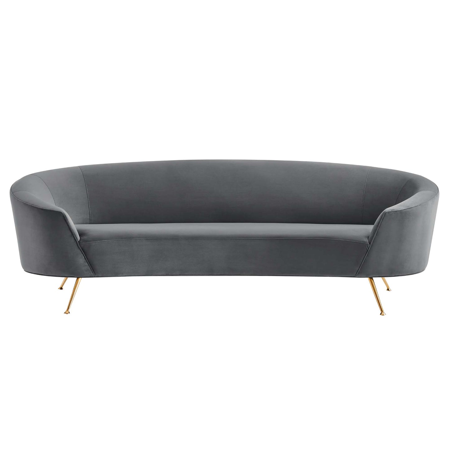 Modway Outlet Marchesa Upholstered Performance Velvet Sofa by Modway  Living Room Furniture Gray - EEI-5015-GRY