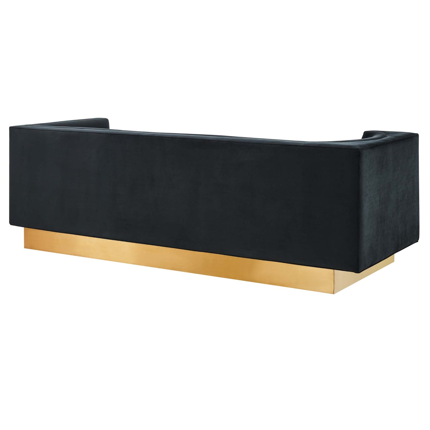 Modway Outlet Eminence Upholstered Performance Velvet Sofa by Modway  Living Room Furniture Black - EEI-5016-BLK
