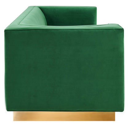 Modway Outlet Eminence Upholstered Performance Velvet Sofa by Modway  Living Room Furniture Emerald - EEI-5016-EME