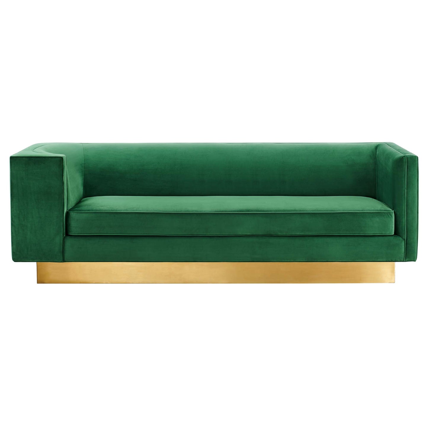 Modway Outlet Eminence Upholstered Performance Velvet Sofa by Modway  Living Room Furniture Emerald - EEI-5016-EME