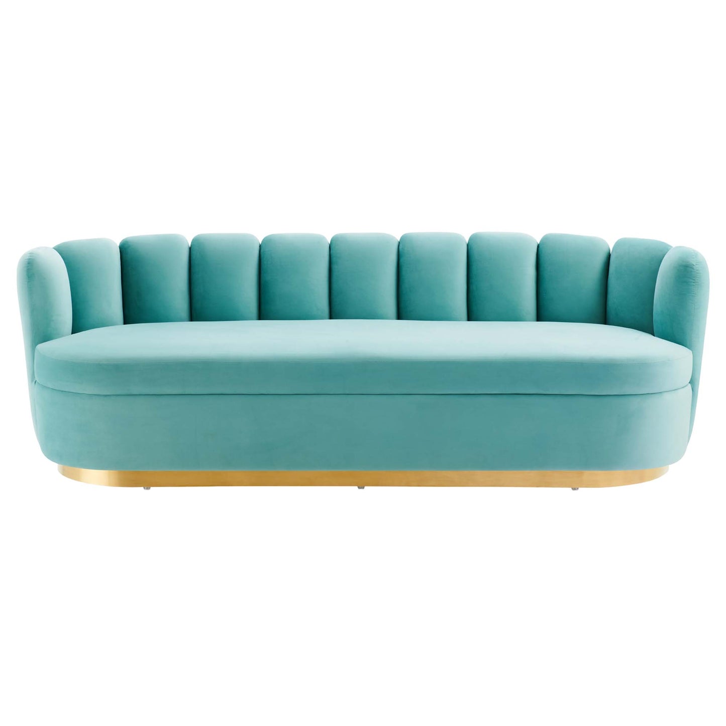 Modway Outlet Victoria Channel Tufted Performance Velvet Sofa by Modway  Living Room Furniture Mint - EEI-5017-MIN