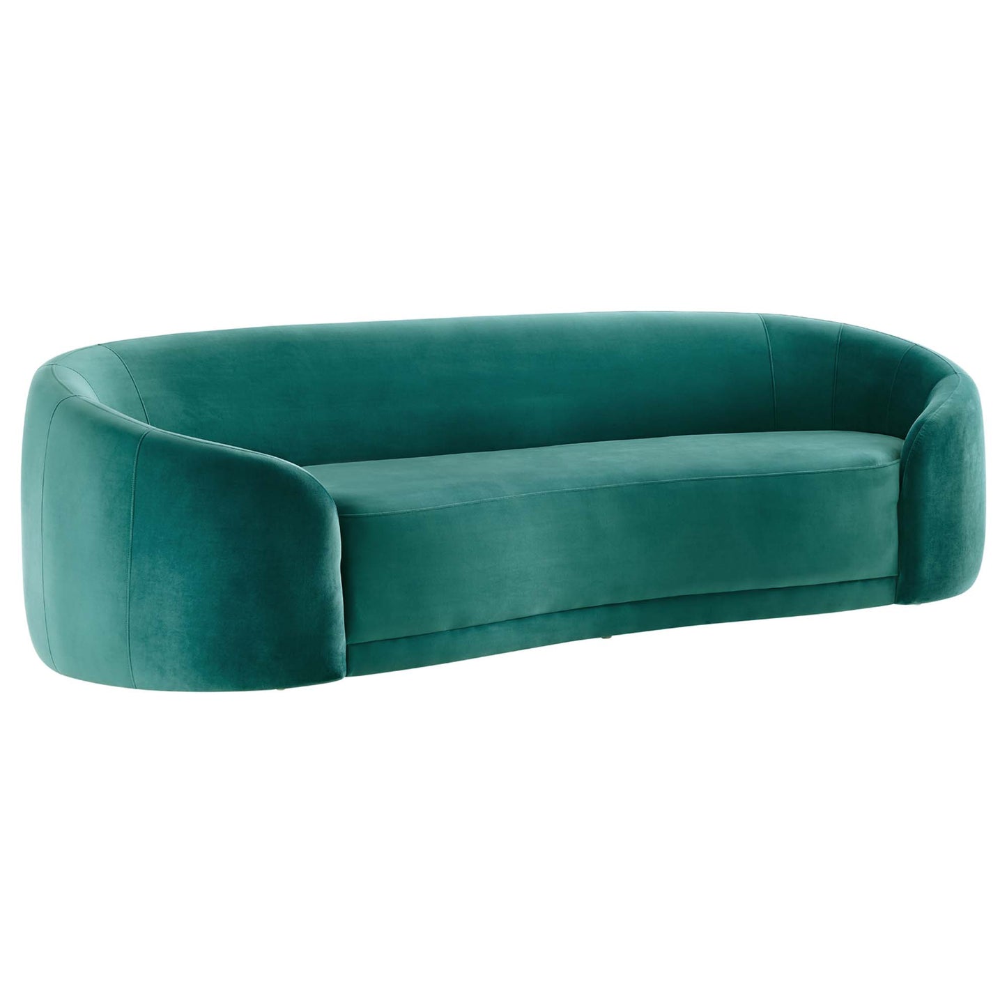 Modway Outlet Contessa Performance Velvet Sofa by Modway  Living Room Furniture Teal - EEI-5018-TEA
