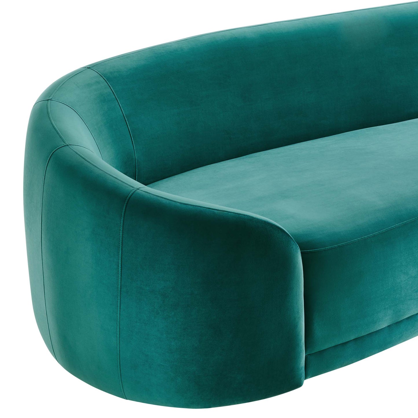 Modway Outlet Contessa Performance Velvet Sofa by Modway  Living Room Furniture Teal - EEI-5018-TEA