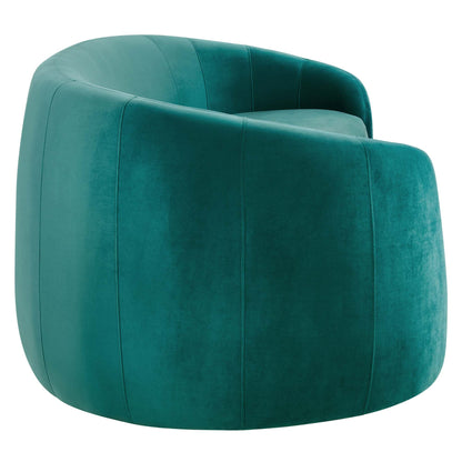 Modway Outlet Contessa Performance Velvet Sofa by Modway  Living Room Furniture Teal - EEI-5018-TEA