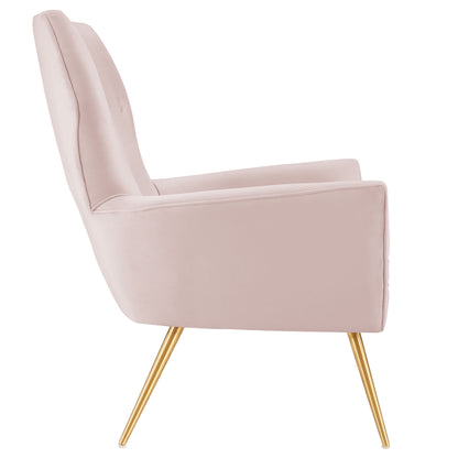 Modway Outlet Renata Button Tufted Performance Velvet Armchair by Modway  Living Room Furniture Pink - EEI-5020-PNK