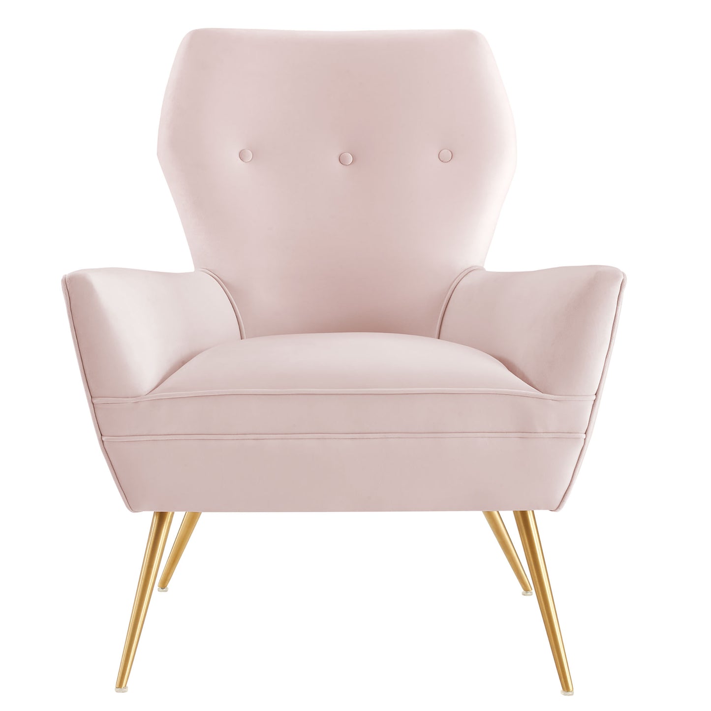 Modway Outlet Renata Button Tufted Performance Velvet Armchair by Modway  Living Room Furniture Pink - EEI-5020-PNK