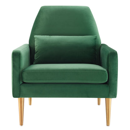 Modway Outlet Liliana Performance Velvet Armchair by Modway  Living Room Furniture Emerald - EEI-5021-EME