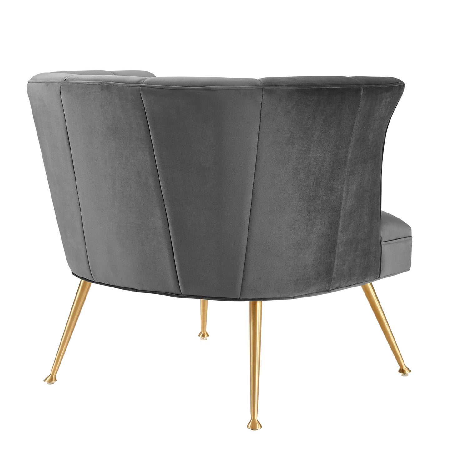 Modway Outlet Veronica Channel Tufted Performance Velvet Armchair by Modway  Living Room Furniture Gray - EEI-5023-GRY
