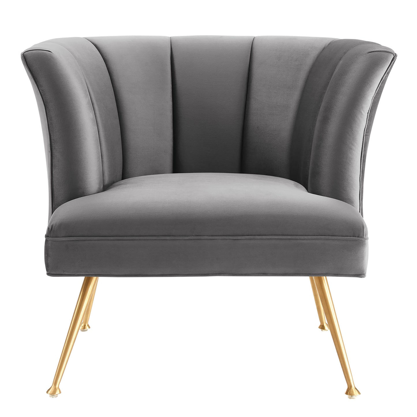 Modway Outlet Veronica Channel Tufted Performance Velvet Armchair by Modway  Living Room Furniture Gray - EEI-5023-GRY