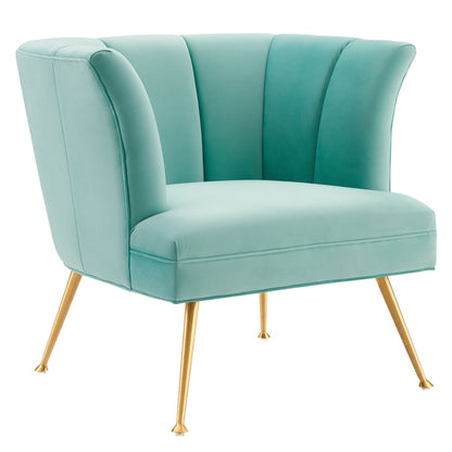 Modway Outlet Veronica Channel Tufted Performance Velvet Armchair by Modway  Living Room Furniture Mint - EEI-5023-MIN