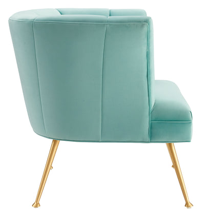 Modway Outlet Veronica Channel Tufted Performance Velvet Armchair by Modway  Living Room Furniture Mint - EEI-5023-MIN
