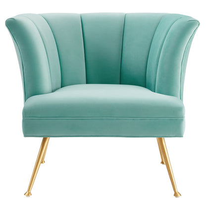 Modway Outlet Veronica Channel Tufted Performance Velvet Armchair by Modway  Living Room Furniture Mint - EEI-5023-MIN