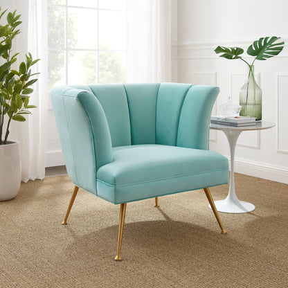 Modway Outlet Veronica Channel Tufted Performance Velvet Armchair by Modway  Living Room Furniture Mint - EEI-5023-MIN