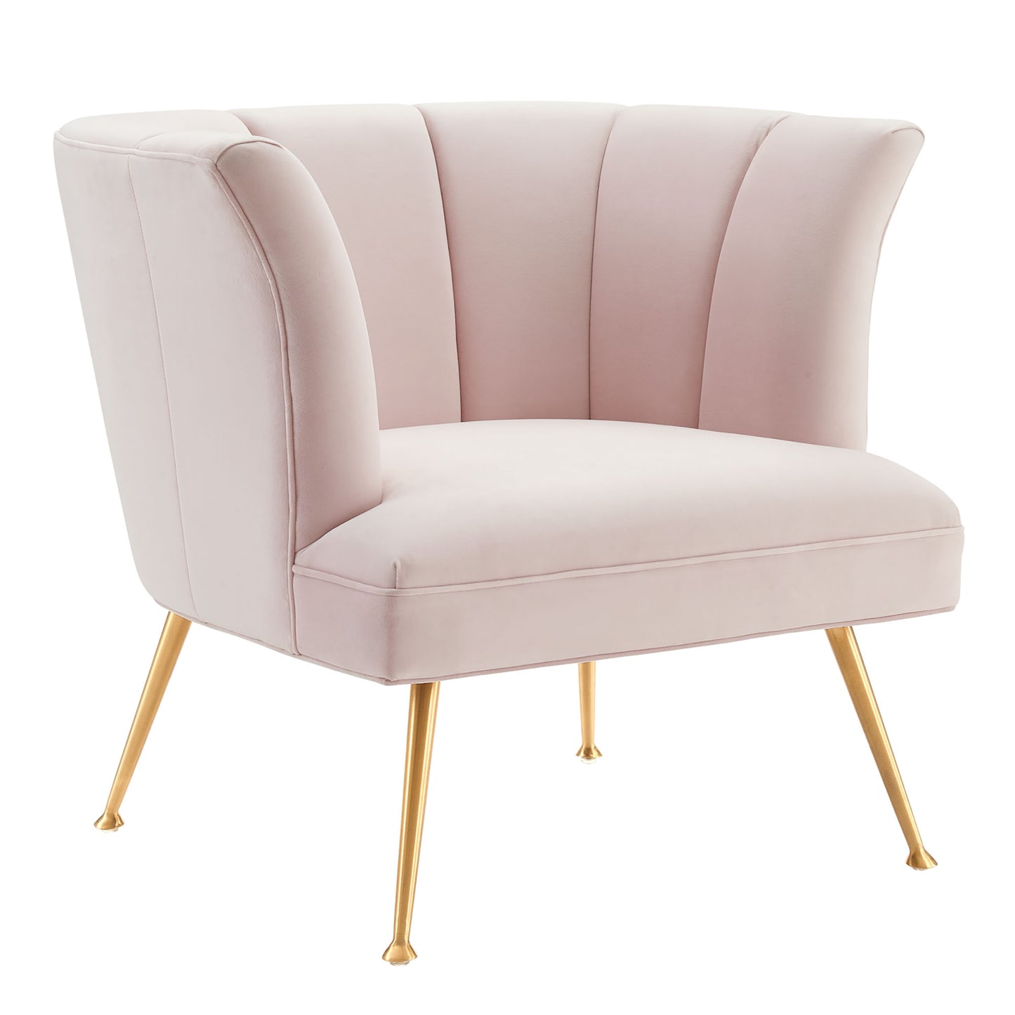 Modway Outlet Veronica Channel Tufted Performance Velvet Armchair by Modway  Living Room Furniture Pink - EEI-5023-PNK