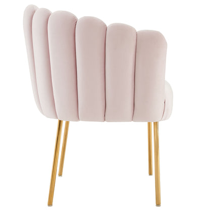 Modway Outlet Sanna Channel Tufted Performance Velvet Armchair by Modway  Living Room Furniture Pink - EEI-5024-PNK