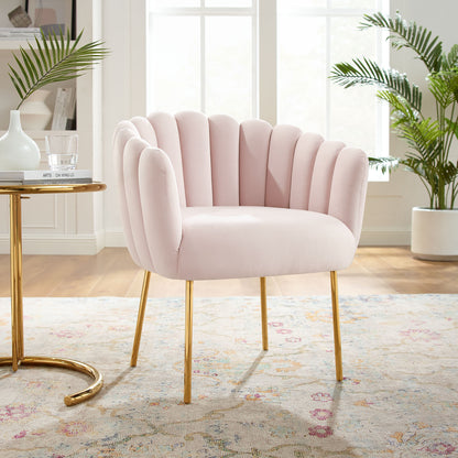 Modway Outlet Sanna Channel Tufted Performance Velvet Armchair by Modway  Living Room Furniture Pink - EEI-5024-PNK