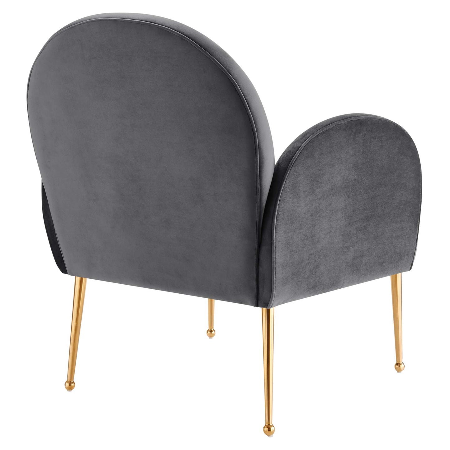 Modway Outlet Transcend Performance Velvet Armchair by Modway  Living Room Furniture Gray - EEI-5026-GRY