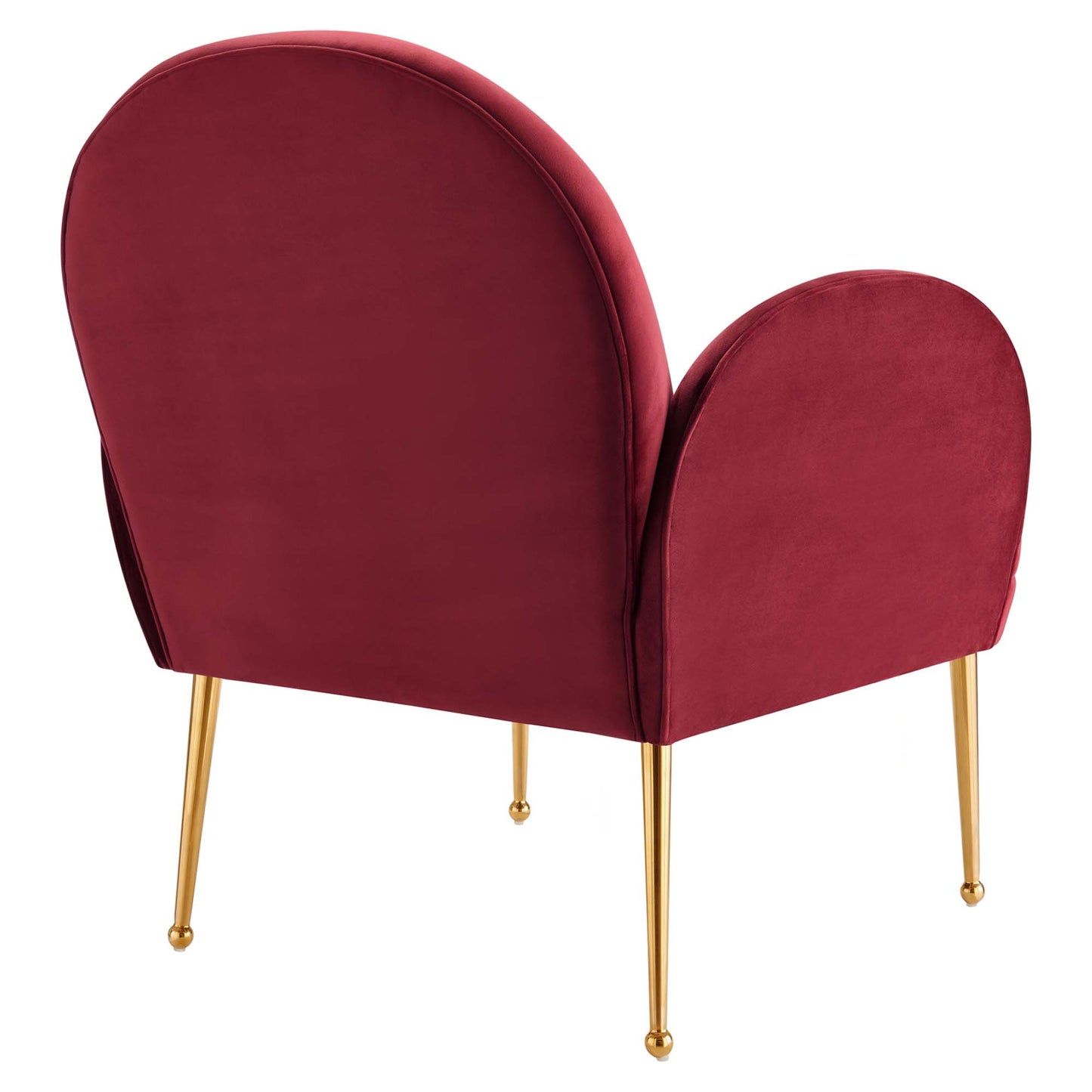 Modway Outlet Transcend Performance Velvet Armchair by Modway  Living Room Furniture Maroon - EEI-5026-MAR