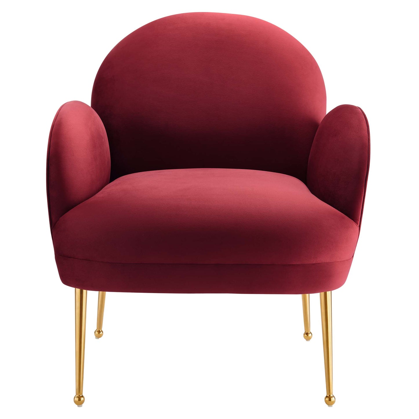 Modway Outlet Transcend Performance Velvet Armchair by Modway  Living Room Furniture Maroon - EEI-5026-MAR