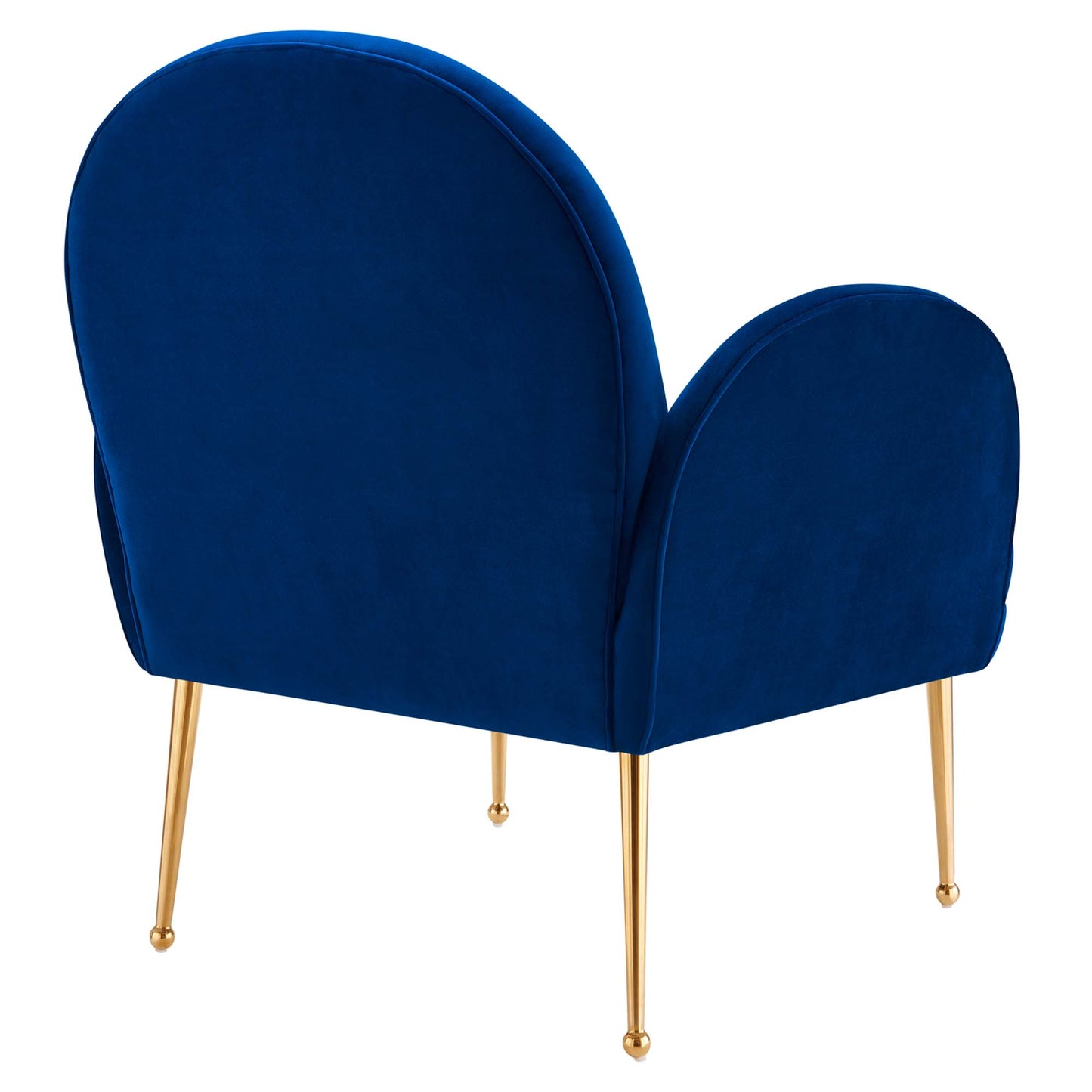 Modway Outlet Transcend Performance Velvet Armchair by Modway  Living Room Furniture Navy - EEI-5026-NAV