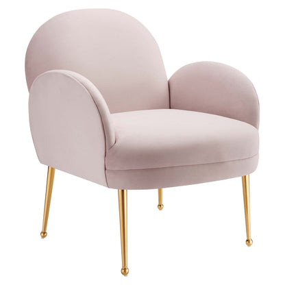 Modway Outlet Transcend Performance Velvet Armchair by Modway  Living Room Furniture Pink - EEI-5026-PNK